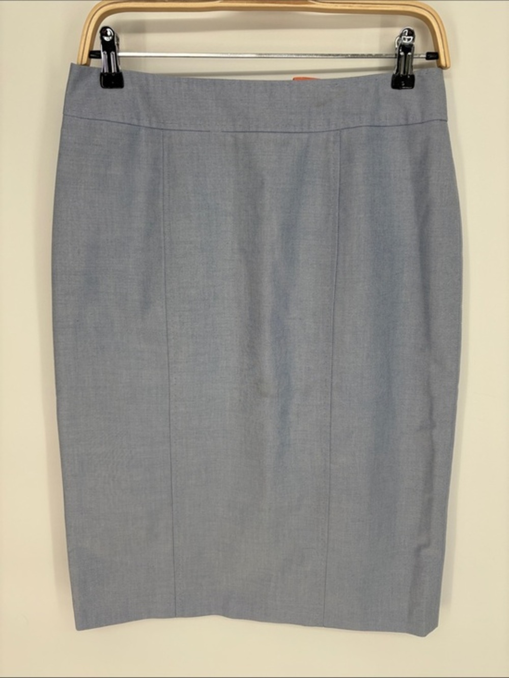 🛹 Brooks Brothers Oxford, cloth, blue, cotton Pencil Skirt